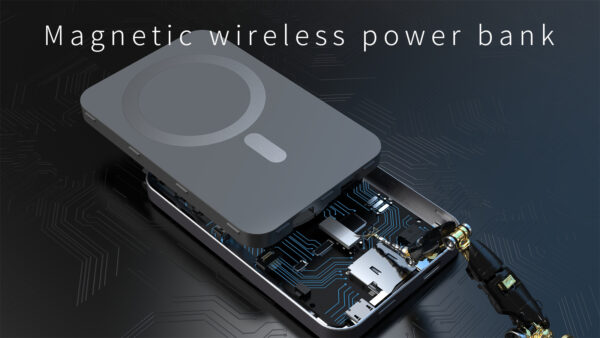 Super Slim Magnetic 15W Fast Wireless Power Bank