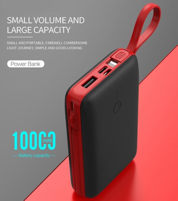 便㩗式大容量4合1 10000mah充電器